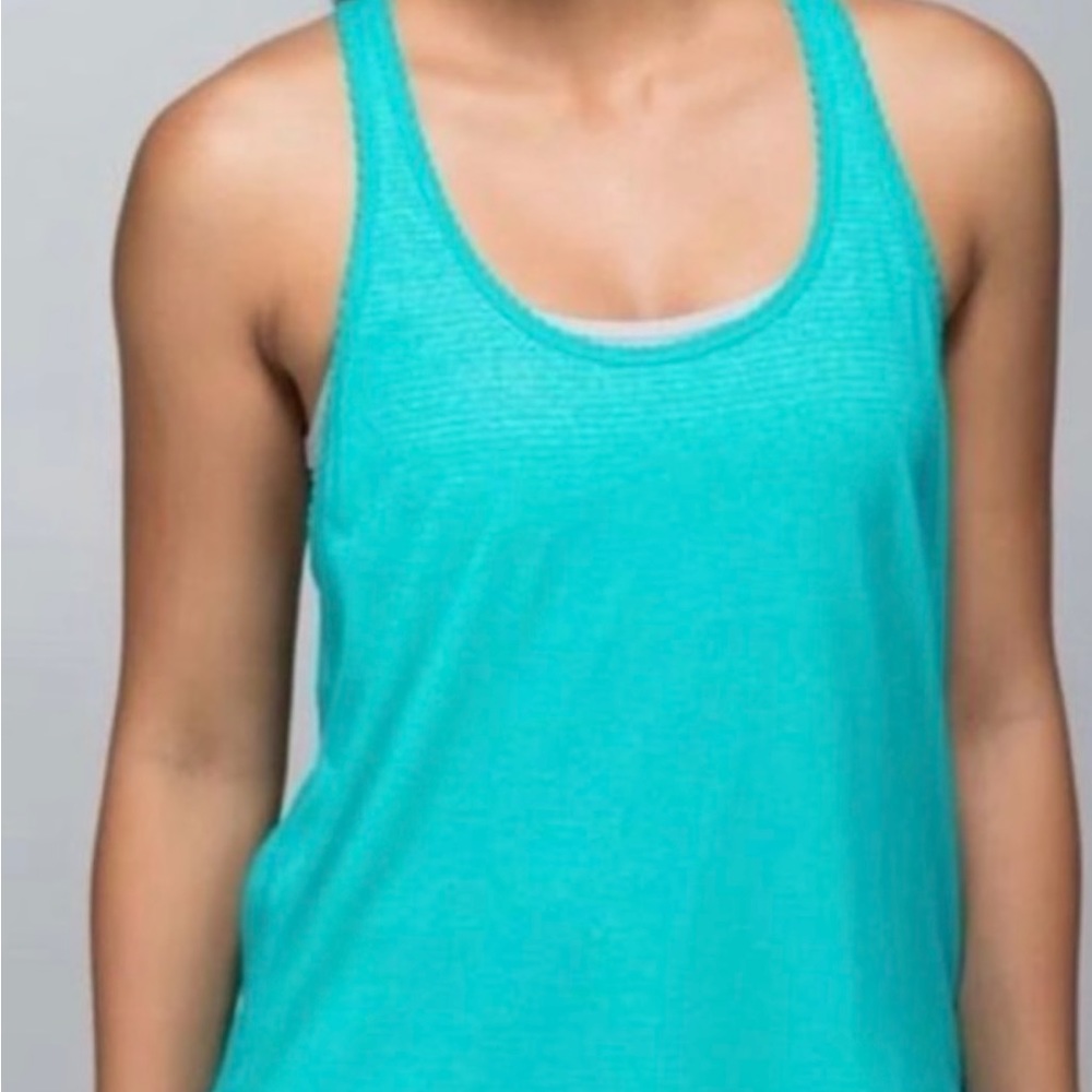 Lululemon Teal Scalloped Edge Racerback | Size Medium